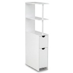 Vannitoakapp 45.7x20.3x114.3 cm Valge MDF
