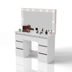 Peegelkapin Lilia LED-valgustusega 108x41x140 cm valge