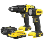 Stanley Sfmck210d1 l&ouml;&ouml;kdraiver Led-taskulampiga, 2.0ah