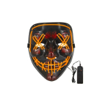 Helendav LED helloween mask, oranž