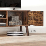 Televiisorialus 40x120x49cm, valge/helepruun
