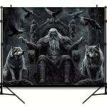 Viikingikuninga ja Huntide Seinavaip Pickify, 230*180cm/90.5*70.8inch