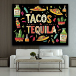 Mehhiko Fiesta Taustakangas Tequila ja Kaktus Pickify, 230*180cm/90.5*70.8inch