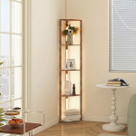 LED p&otilde;randalamp riiulitega 41x29,5x163,5 cm rustikaalne pruun