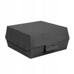 Burgerikarp XXL must 17,6x16,8x7,8 cm, 50 tk., Burgerio dėžutė XXL juoda 17,6x16,8x7,8 cm, 50 vnt.