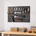3 tk. metallist Pegboard paneelid, 60,96 x 30,48 cm, seinakinnitusega korraldaja t&ouml;&ouml;riistade garaaži jaoks