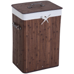 Pesukorv kaanega, bambus, 72L, 40x30x60cm