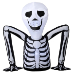 T&auml;ispuhutav Halloweeni skelett, 142 &times; 153 cm, must-valge