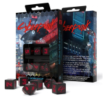 Cyberpunk Red Essential Dice, mis on seatud musta ja punasega