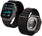 K&auml;ev&otilde;ru nutikellale - SPIGEN - AMP10144 - Must kangas - Laius 35 mm - &Uuml;hildub Apple Watch 44/45/46/49mm