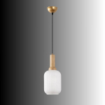 Opviq ripplamp Asker - 15191 - Ahsap, kuldne/valge