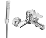 Mexen Sabre R72 vannisegisti koos du&scaron;ikomplektiga, krom - 7213R72-00, Mexen Sabre R72 vonios mai&scaron;ytuvas su du&scaron;o komplektu, chromas - 7213R72-00