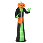T&auml;ispuhutav Halloweeni k&otilde;rvitsav&otilde;lur, 270 cm, LED-valgustus, must ja roheline