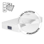 Voodi 90x200cm, mis koosneb madratsist, reguleeritavast LED-valgustusega peatsist ja &uuml;hest sahtlist, samet, roosa