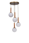 Opviq rippvalgusti 9073-4, kuldne/valge