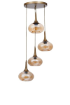 Opviq rippvalgusti 9048-4, kuldne/pruun