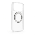 Evelatus Apple iPhone 17 Pro Hybird Case With Magsafe PC+TPU 360 Metal Stand Transparent