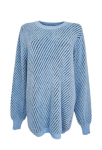Naiste soe triibuline kampsun, L/XL
