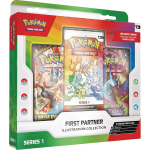 Kogutav kaardim&auml;ng - Pok&eacute;moni esimese partneri illustreeritud kogumiskarp, 3 promokaarti, 2 booseripakki, mitmev&auml;rviline