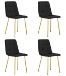 4-osaline s&ouml;&ouml;gitoolide komplekt Kara, must/kuldne