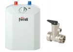 Ferroli NOVO 10L-U 10-liitrine (8 l) elektriline veesoojendaja, survestatud, akumuleeriv, valamu alla paigaldatav