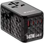 Verbatim Uta-10 Gan Iii reisiadapter, 140w, 4xusb