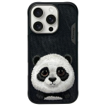 Must have musta silikoonist telefonikott panda motiiviga iPhone 16 Pro Max Nimmy.