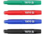 Yato YT-69311 Tehnilised markerid 72 tk, must, roheline, sinine, punane, alkoholi tint, akr&uuml;&uuml;lots, klipp
