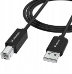 WOZINSKY USB-B - USB-A kaabel 480MB/S printeri ja sk&auml;nneri jaoks 1M must