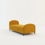 Voodi Ping 90 Mavel68, 90x200 cm, sinepikollane