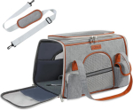 Kokkupandav transpordikott lemmikloomadele Comsle, hall, 42 &times; 22 &times; 25 cm
