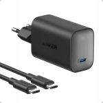 Anker Nano 100 W USB-C laadija MacBookile, iPhone'ile ja Galaxy seadmetele + 1,8 m kaabel &ndash; must