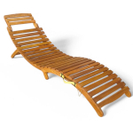 Puidust aialamamistool Akacja Lux, 184x55x64 cm, pruun
