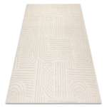DUNE 2687 vaip kreem &ndash; ​​geomeetriline, jooned, struktuur, 280x370 cm