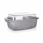 Mittenakkuva pinnaga graniidist pott, 5,7l, 32,5x20cm