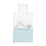 Voodipesukomplekt Cosy Happy Friends Blue, 3-osaline, ranforc-puuvill