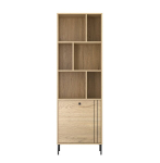 Raamaturiiul Mebelbos Cross Line 1d, 63,4x40x194,6 cm, pruun