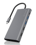 Raidsonic dokk IB-DK4050-CPD, 1xRJ-45, 1xUSB 3.0 Type-C, 2xUSB 3.0, 2xHDMI, Ethernet LAN, Must