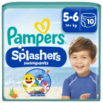 P&uuml;ks-m&auml;hkmed PAMPERS Pants Splashers, 5 suurus, 14+ kg, 10 tk