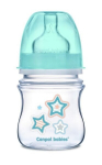 Laia kaelaga lutipudel CANPOL Easy Start Newborn Anti-colic 120ml 35/216, blue stars