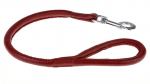 Nahast koerte jalutusrihm Amibelle, punane 50 - 55 cm