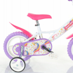 T&uuml;drukute jalgratas Bimbo Bike 12", valge/lilla