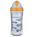 Spordipudel silikoonist k&otilde;rrega Canpol Babies Cars 260ml, 74/053