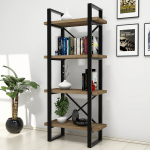 Eraldiseisev riiul Kalune Design Alaro, pruun/must