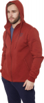 Meeste kapuutsiga jope Wave zip FHM terrakota, XXXL