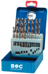 Spiraalpuuride komplekt metallile DIN 338 HSS-E (Co 5) BOHRCRAFT (25 tk)