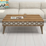 Diivanilaud City, pruun/valge