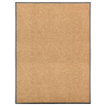 vidaXL uksematt pestav, kreemjas, 90 x 120 cm