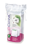 Ruudukujulised vatipadjad Cleanic Pure Effect, 50 tk