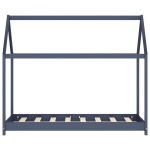 vidaXL lastevoodi raam, hall, m&auml;nnipuit, 70 x 140 cm